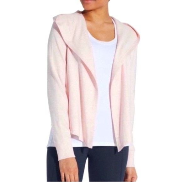 CALIA by Carrie Underwood Tops - Calia Pink Effortless Hooded Cardigan size Medium